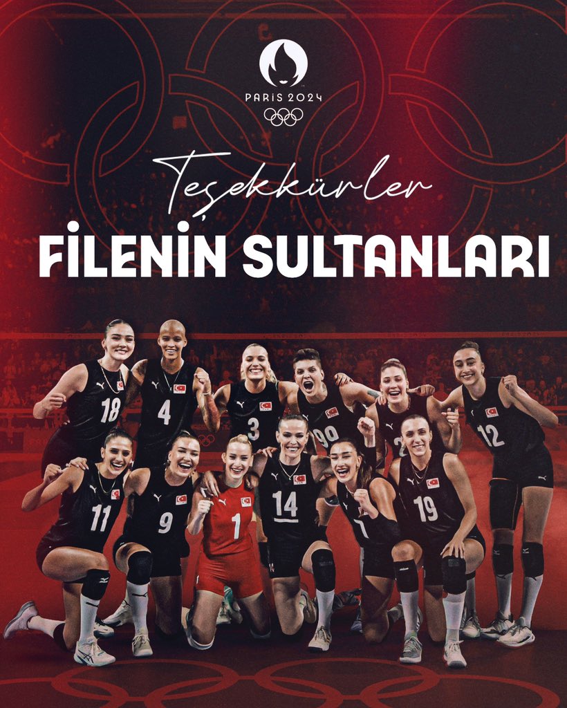 🇹🇷 Yaşattığınız gurur için teşekkür ederiz #FileninSultanları 🙏

Sizinle gurur duyuyoruz! ❤️🤍

#Paris2024