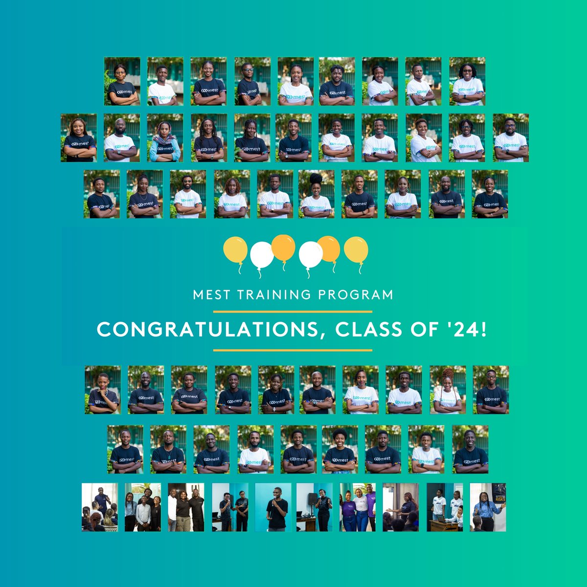 MESTAfrica's tweet image. Congratulations to the MEST Class of 2024 on your graduation today!

We&apos;re thrilled to celebrate this milestone with you.

#MESTGrad24
#MESTClassOf2024