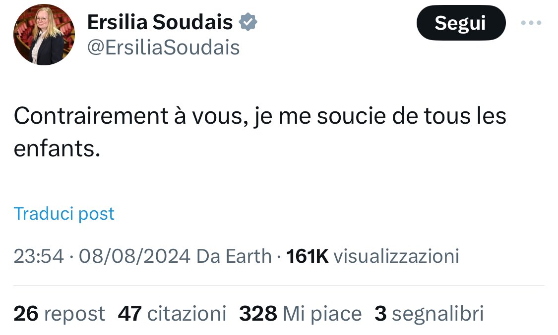 Ok. Quelqu’un a vu Ersilia Soudais dénoncer la proposition de loi en Irak d’abaisser l’âge légal du mariage des filles à 9 ans ? S’en indigner serait islamophobe pour cette cruche.