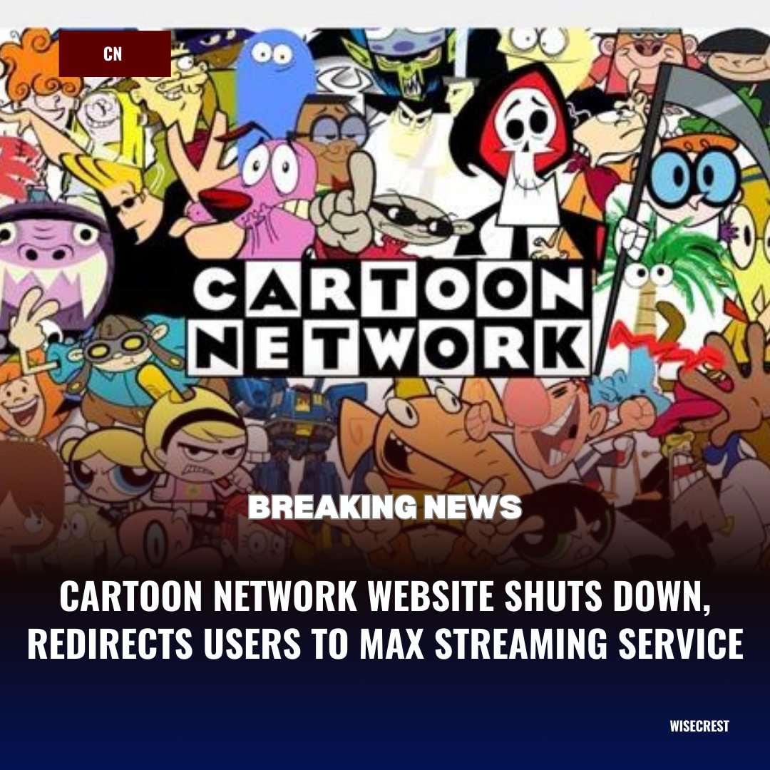 wise_crest's tweet image. End of an era! The Cartoon Network website has officially shut down, redirecting fans to the Max streaming service. Classic CN shows are still available, but only for subscribers.
#CartoonNetwork #MaxStreaming #WarnerBrosDiscovery
