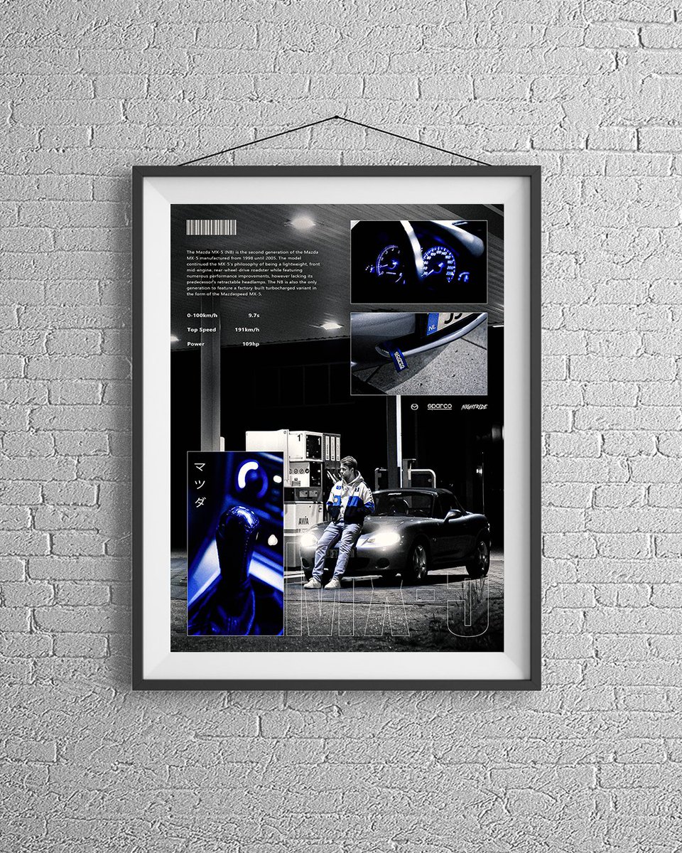 GraphicbyWesley's tweet photo. Mazda mx-5 (NB)

🚘 @Owen_0546
📸 @laurnryn 
-
-
-
#graphicbywesley #Mazda #mazdamx5 #mx5 #mx5nb #mx5club #miata #mazdamiata #graphicdesign #carposter #cargraphics #posterdesign #poster https://t.co/zkil9IkzRh