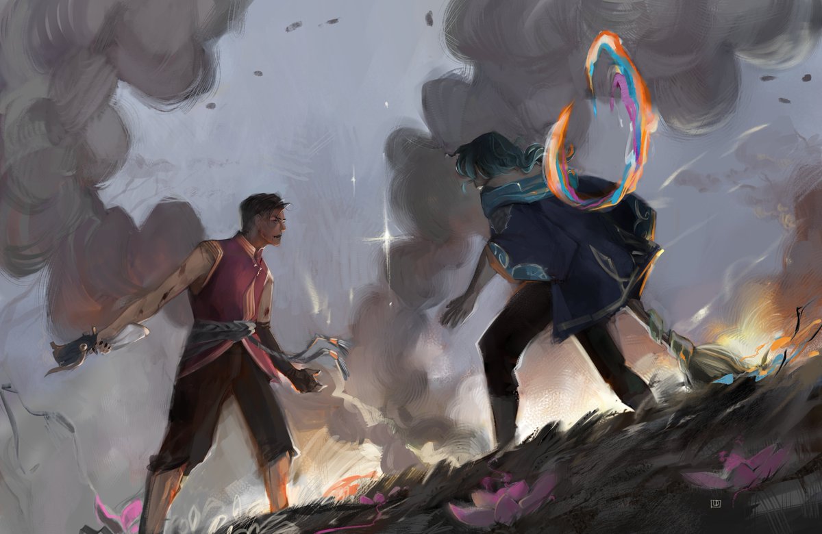 dieshinhoff's tweet photo. I say again... I'm waiting for the battle between these two...
Full artwork
#Jhin #Hwei #LeagueOfLegends #art https://t.co/CjjgWHiZvG