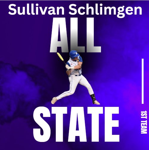 Renner Royals (@rennerroyals18u) on Twitter photo Congrats to <a href="/SullivanSchlim1/">Sullivan Schlimgen</a>
1st Team All State Selection.
Stats:
Avg: .419
H: 49
XBH: 17
HR: 1
RBI: 36
RS: 36
SB: 22
Thanks for a great season! Proven leader. Congrats to <a href="/SullivanSchlim1/">Sullivan Schlimgen</a>
1st Team All State Selection.
Stats:
Avg: .419
H: 49
XBH: 17
HR: 1
RBI: 36
RS: 36
SB: 22
Thanks for a great season! Proven leader.