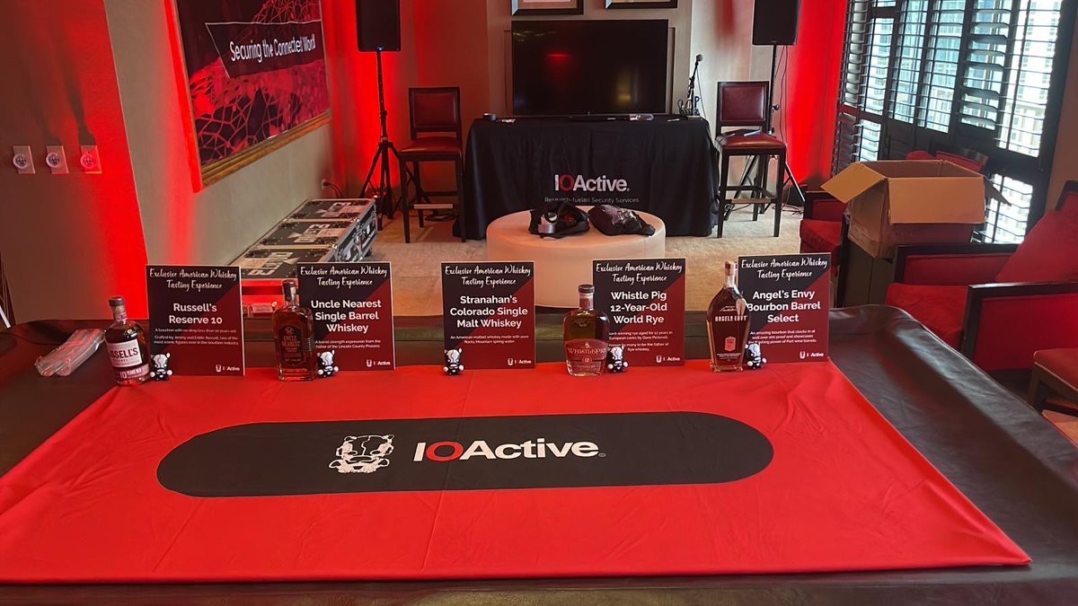 Thanks to all who attended day 1 of #IOAsis2024! Today starts at 11am with a talk from John Sheehy, IOActive SVP Research &amp; Strategy, 'From Fault Injection to Silicon: Securing Tomorrow’s Devices Today.' See you at the Horseshoe Las Vegas in suite 2602! okt.to/wUYGJR