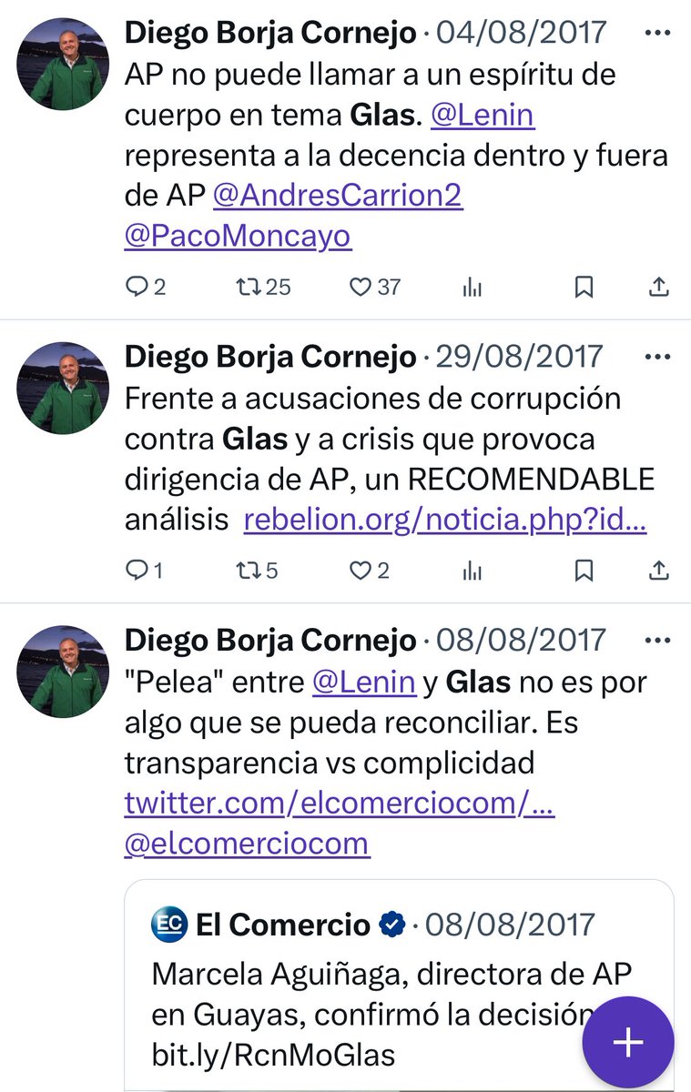 SuerodlaVerdad1's tweet photo. La política de este país definitivamente es asquerosa aquí les dejo una breve reseña de quien es el candidato a la vicepresidencia @DiegoBorjaPC por la @RC5Oficial lo vuelvo a repetir "el principal enemigo de un socialista es otro socialista" y a todo esto que diraffff el reo "besos con direccional" Jorge Glas sobre esta candidatura 🤔 Pobres miembros de la secta de prófugos del ácido fólico otra vez les van a ordenar votar por un Lenin 2.0 que he de creer 🤣