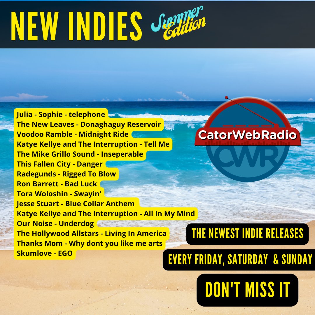 Catorweb radio (@catorwebradio) on Twitter photo #OnAirNow #NewIndies
<a href="/juliasophiex0x/">Julia-Sophie</a>
#TheNewLeaves
#VoodooRamble
<a href="/grillo_sound/">The Mike Grillo Sound</a>
<a href="/ThisFallenCity/">This Fallen City</a>
<a href="/RadegundsBand/">Radegunds</a>
#RonBarrett
#ToraWoloshin
<a href="/JesseStuart82/">Jesse Stuart (CØDEFALL)</a>
<a href="/katyekellyeand1/">Katye Kellye and The Interruption 🎶Ⓜ️</a>
<a href="/ournoisemusic/">Our Noise ( ON)</a>
#TheHollywoodAllstars
<a href="/katyekellyeand1/">Katye Kellye and The Interruption 🎶Ⓜ️</a>
#ThanksMom
#Skumlove #OnAirNow #NewIndies
<a href="/juliasophiex0x/">Julia-Sophie</a>
#TheNewLeaves
#VoodooRamble
<a href="/grillo_sound/">The Mike Grillo Sound</a>
<a href="/ThisFallenCity/">This Fallen City</a>
<a href="/RadegundsBand/">Radegunds</a>
#RonBarrett
#ToraWoloshin
<a href="/JesseStuart82/">Jesse Stuart (CØDEFALL)</a>
<a href="/katyekellyeand1/">Katye Kellye and The Interruption 🎶Ⓜ️</a>
<a href="/ournoisemusic/">Our Noise ( ON)</a>
#TheHollywoodAllstars
<a href="/katyekellyeand1/">Katye Kellye and The Interruption 🎶Ⓜ️</a>
#ThanksMom
#Skumlove