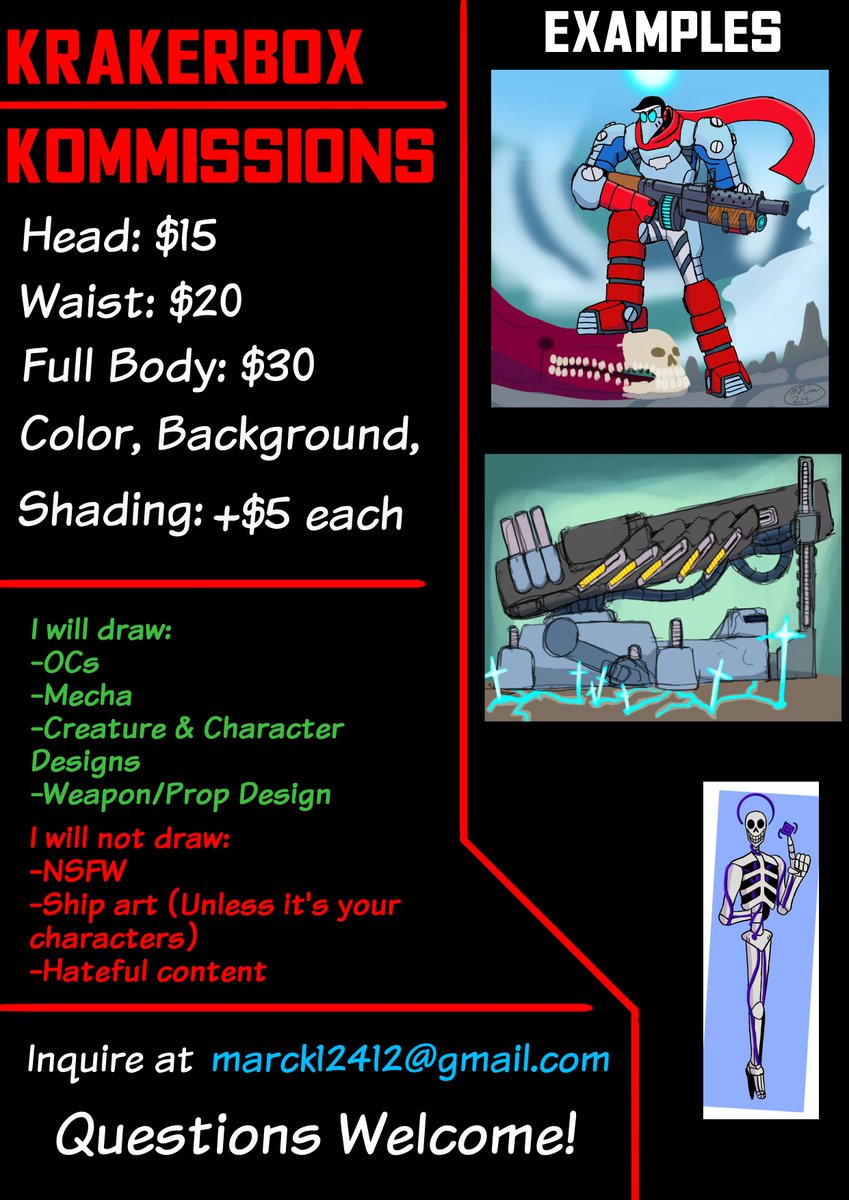 NewKrakerBox's tweet image. K0mms are open! Currently accepting 7 slots.
