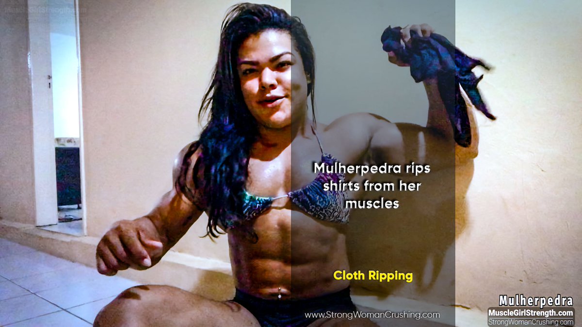 CrushingWoman's tweet photo. Mulherpedra rips shirts from her muscles
https://t.co/Lx4412joaU
Strong woman tears shirts with ease.
#MightyFemaleMuscle
#muscularwoman
#CrushingPower
#FierceMuscleQueens
#FierceMuscleGirls https://t.co/9hWZBizIbW