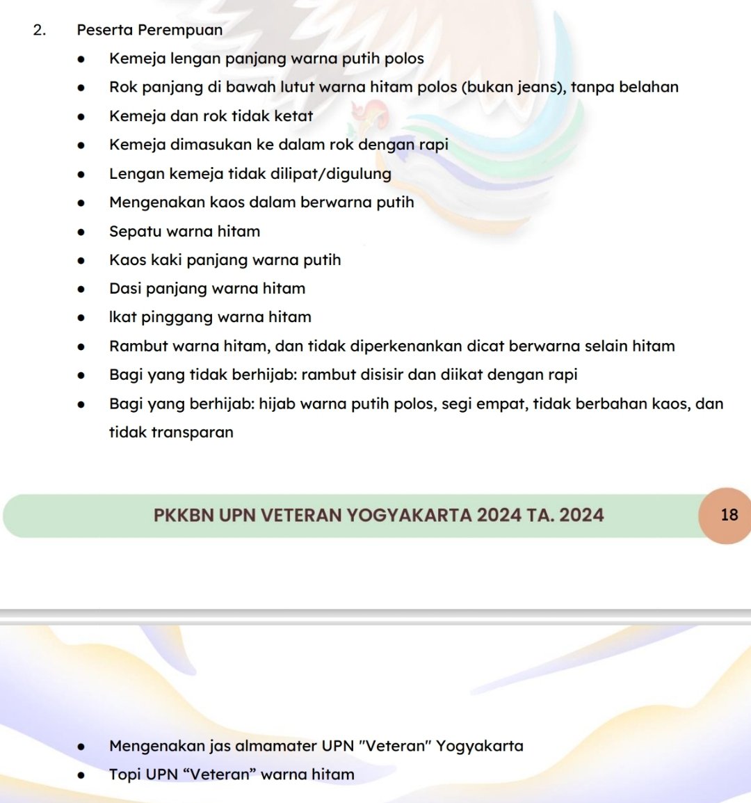 moonlitmystt's tweet photo. besok boleh bawa apa aja guys selain yang ada di buku panduan? https://t.co/CMYn0mxu1J