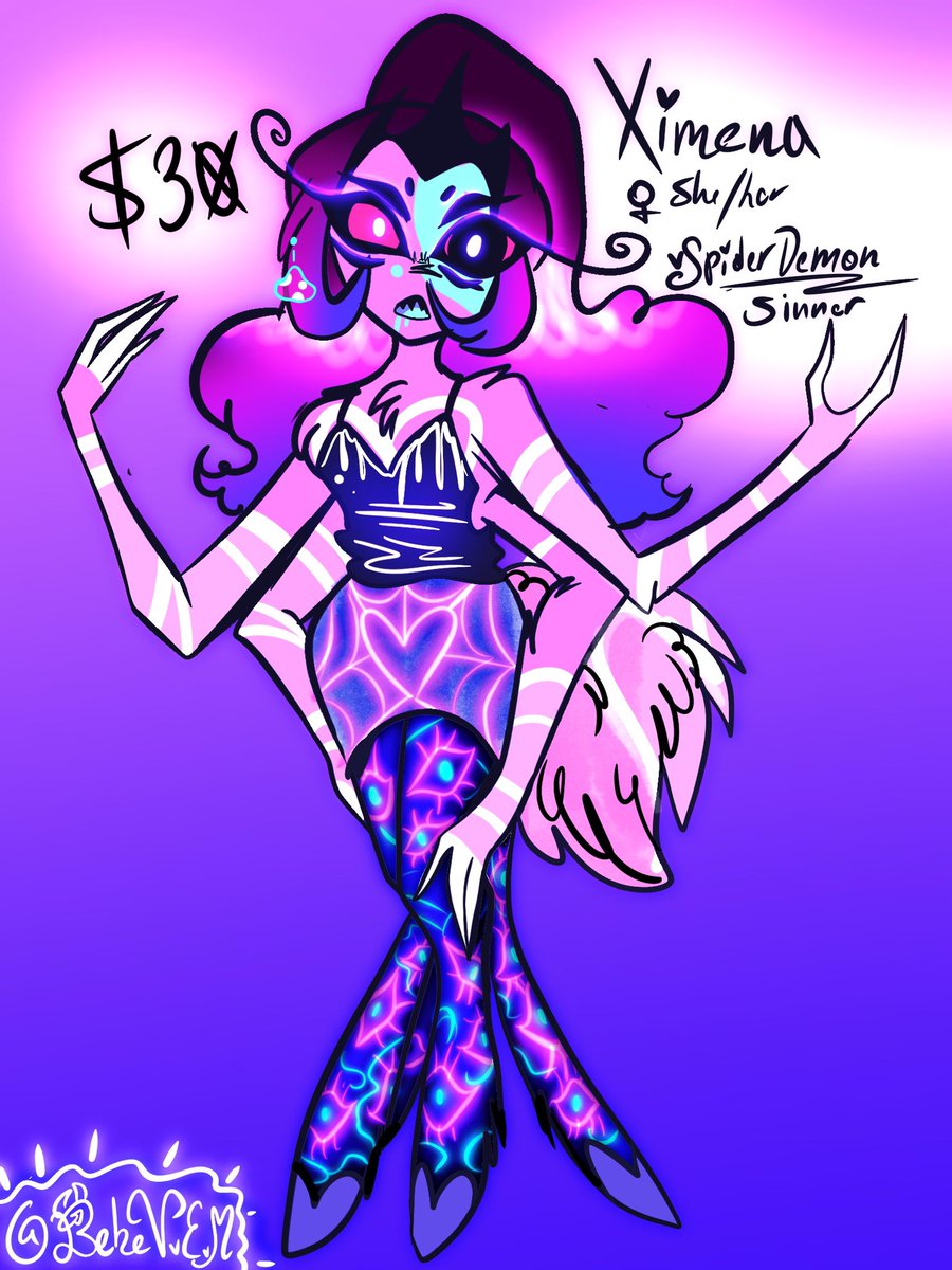 bebev_e's tweet photo. Also..ran out of space to say, First come first serve. If you really want to adopt one of these gals you have to put them on hold.
Ximena: $30
Miseri: $20
#HazbinHotel #HazbinHotelAdopts #HelluvaBoss #HelluvaBossAdoptables #Adoptables #Adopts #furry #Commission #Digitalart https://t.co/Tqc3DcfiO3