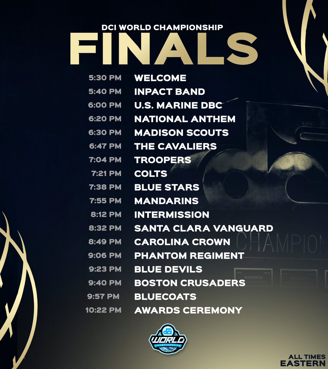 DCI's tweet photo. One last time. 

🎥 https://t.co/8Tso6cpCdL

#DCI2024 https://t.co/eW3Dc15hRE