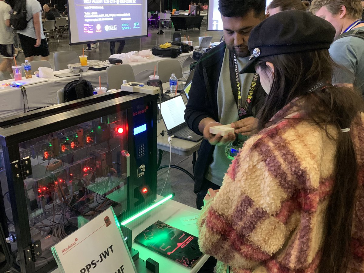icsctf's tweet image. 🌟 Youth are visiting our booth to experience the SECYouthChallenge! 
🚀 The RED ALERT ICS CTF is ongoing!!
We’re excited to see more of you visit and take on the challenge! 🕵️♂️💻
#defcon32 #defcon #RedAlertICSCTF