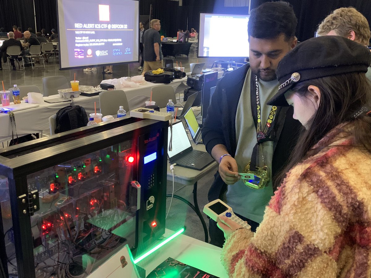 icsctf's tweet image. 🌟 Youth are visiting our booth to experience the SECYouthChallenge! 
🚀 The RED ALERT ICS CTF is ongoing!!
We’re excited to see more of you visit and take on the challenge! 🕵️♂️💻
#defcon32 #defcon #RedAlertICSCTF