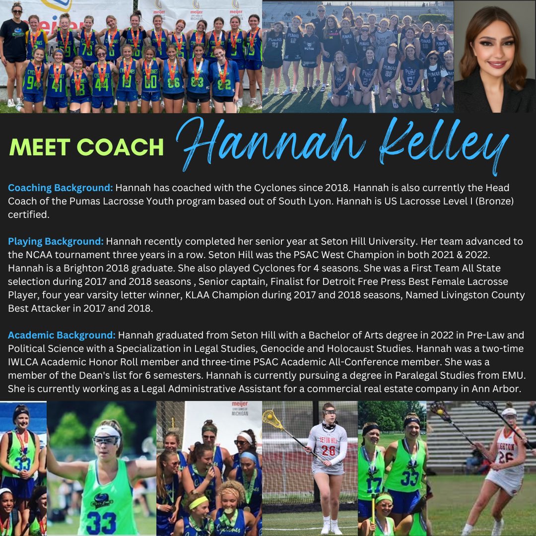 cycloneslax's tweet photo. Today’s Coach Spotlight 📸 (no particular order) is Coach Hannah! ⭐️ Keep an eye out for the rest of our coach profiles! https://t.co/UadR0Qgm4B