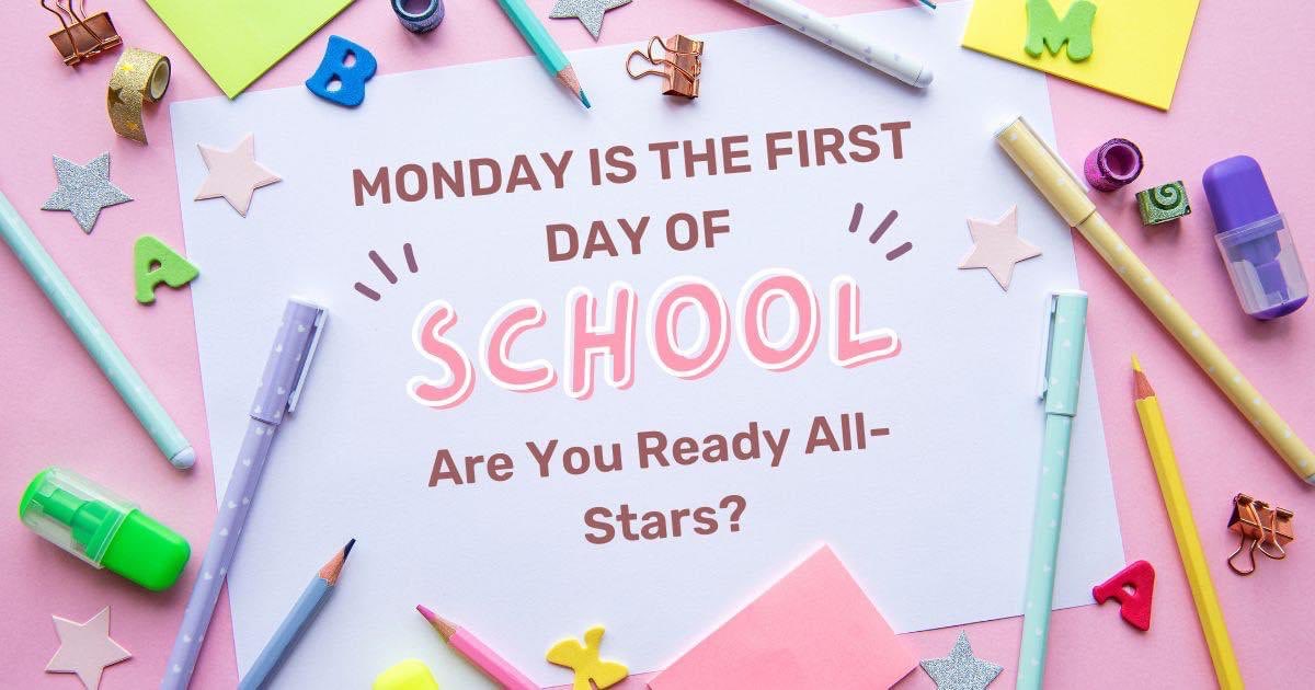 Get ready All-Stars! Monday is the first day back &amp; we can’t wait to see your smiling faces! 😀Kinders we will see you either Monday or Tuesday and everyone Wednesday! Get some good rest and enjoy the last couple days of summer vacation! #Wherethestarsshine #shinebrightertogether