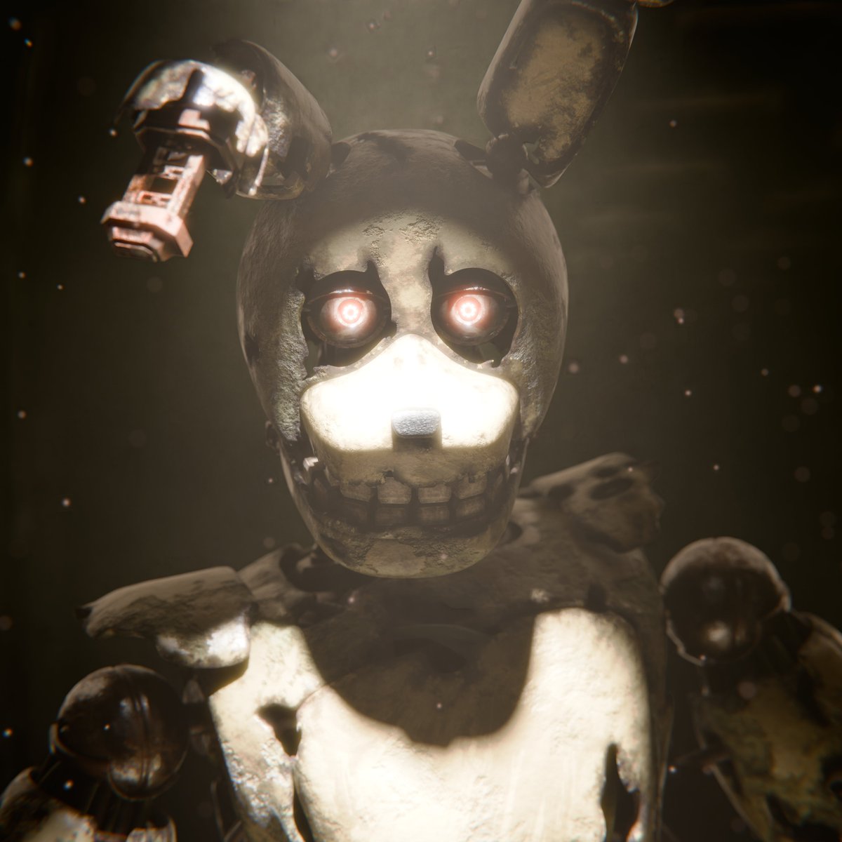 Bombernicksfm's tweet photo. Red eyes fit in quite well, I can't lie

#FNAF10thAnniversary #FNAF #springtrap https://t.co/D1bN2pB7hX