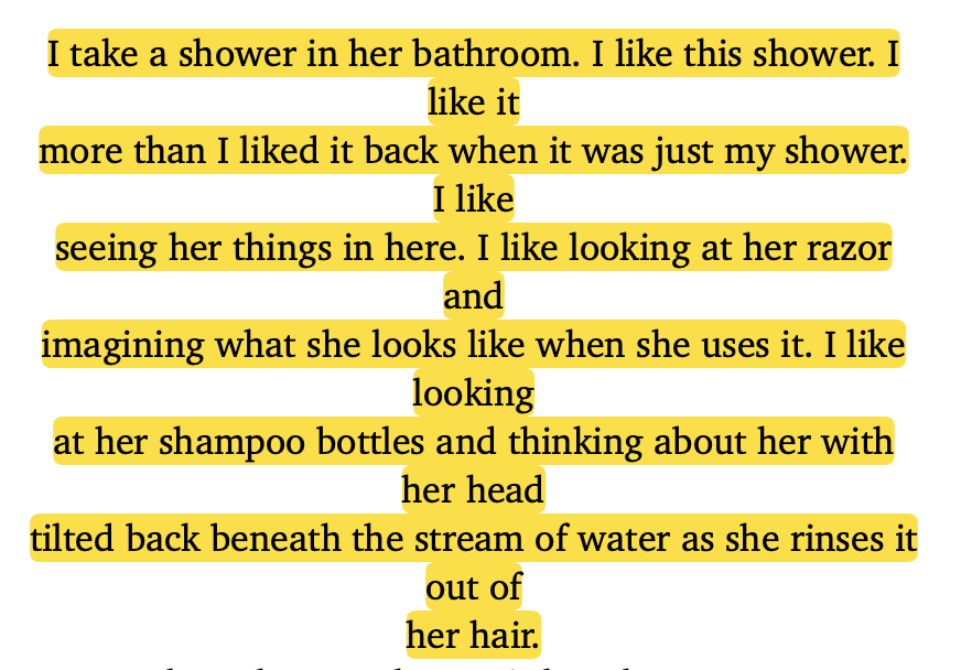 ugly love (he is talking about his stepsister)