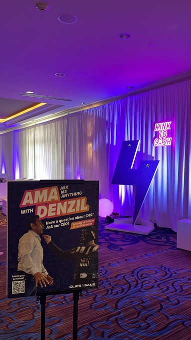 C4S Lounge vibes are in full swing! Join us tonight at 7pm for an AMA with our CEO, Denzil!  @DenzilC4S