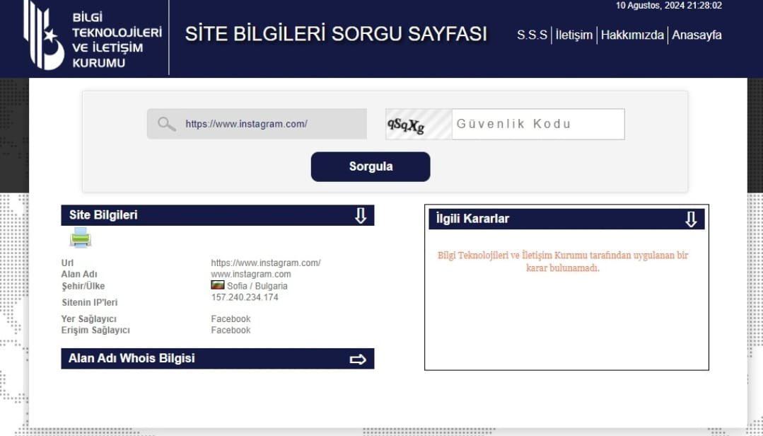 Instagram’a erişim engeli kaldırılmıştır.