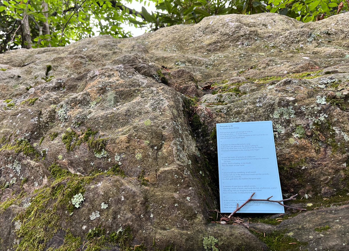 because if you're hiking in North Carolina you might need some poems to get you through