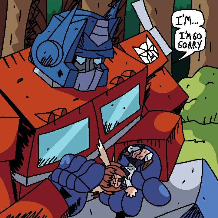 Harrythe_demon's tweet photo. Optimus Prime is so sorry 😔
#transformers #transformersg1 #MyDeerFriendNokotan https://t.co/YJHOxVCppT