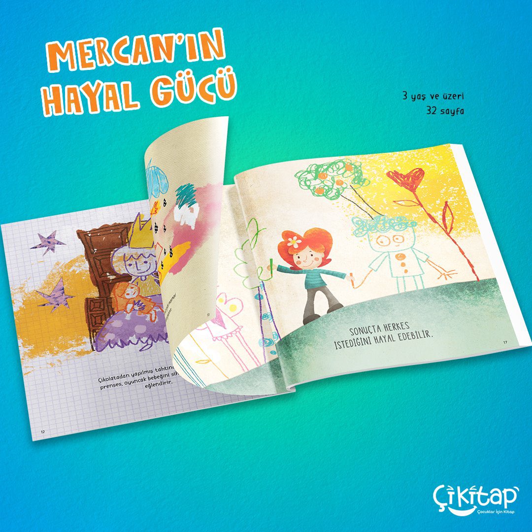 Daha önce hiç pembe bir ağaç gördün mü?
Ya da bir balığın şemsiyesiyle sokakta dolaştığını...
Bunların hepsi Mercan’ın dünyasında mümkün.
Bu kitap çocuklara hayal gücünün ne olduğunu, onu beslemeyi ve ona sahip çıkmayı hatta bir sanatçı gibi düşünmeyi öğretecek.