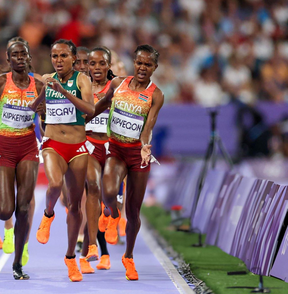 CyberRanger_NNN's tweet photo. This time round, Faith Kipyegon put some respectable distance between herself, Tsegay and others🐐🐐 https://t.co/s2DYd67ybH