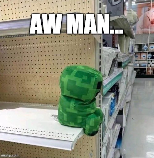 AzilesLibrary's tweet photo. @hourly_shitpost Gives creeper Aw Man… a whole new meaning😂 https://t.co/lXDE83FAA0