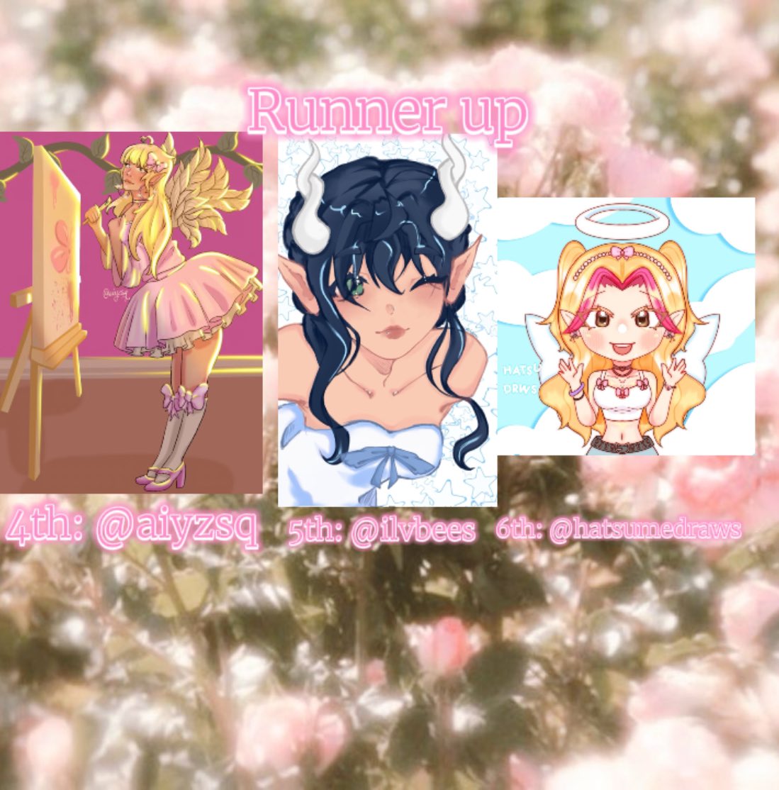 kiaisprincess's tweet photo. 🎀The Winners of #KamikoArtcontest 
1st: @squahsquibs
2nd: @chantu506070
3rd: @reichedd
🎀Runner ups of #Kamikoartcontest 
4th: @aiyzsq
5th: @ilvbees
6th: @hatsumedraws 
Thanks everyone for participating the contest might do it again when I hit 1k followers

#royalehigh #roblox https://t.co/qC8pRCOOM1