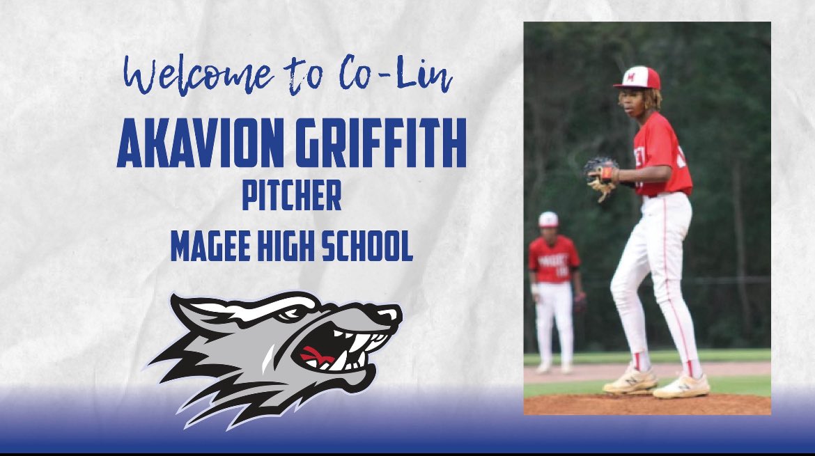 Akavion Griffith (@akaviongriffith) on Twitter photo Extremely blessed and excited to announce that I will be continuing my baseball and academic career @clccbaseball . I would like to thank God, family, and the coaches that help me along this journey. <a href="/CoachCham36/">Adam Chamblee</a> <a href="/KyleFless/">Kyle Flessner</a> <a href="/MississippiRays/">MS Rays Baseball</a> <a href="/coachjeblee/">Jeb Lee</a> <a href="/magee_trojans/">Magee Trojans Athletics</a> Extremely blessed and excited to announce that I will be continuing my baseball and academic career @clccbaseball . I would like to thank God, family, and the coaches that help me along this journey. <a href="/CoachCham36/">Adam Chamblee</a> <a href="/KyleFless/">Kyle Flessner</a> <a href="/MississippiRays/">MS Rays Baseball</a> <a href="/coachjeblee/">Jeb Lee</a> <a href="/magee_trojans/">Magee Trojans Athletics</a>