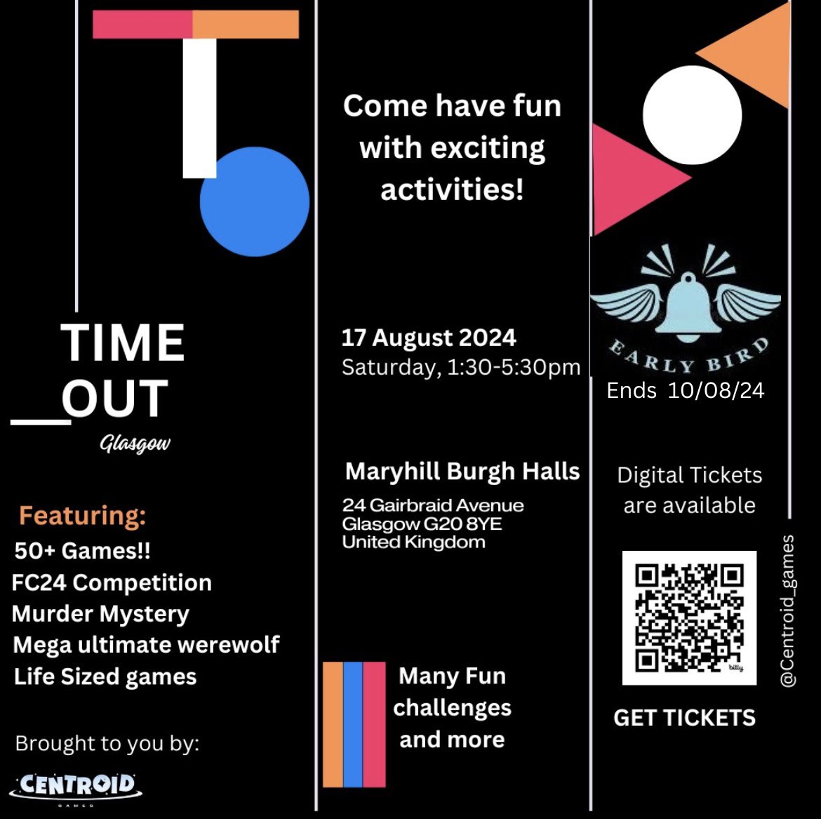 Femi (@oluwa_feml) on Twitter photo Hey guys if you love games especially boardgames and are looking to have an awesome time, TimeOut by <a href="/centroid_games/">Centroid Games</a> is in a weeks time. Early bird tickets end today Hey guys if you love games especially boardgames and are looking to have an awesome time, TimeOut by <a href="/centroid_games/">Centroid Games</a> is in a weeks time. Early bird tickets end today