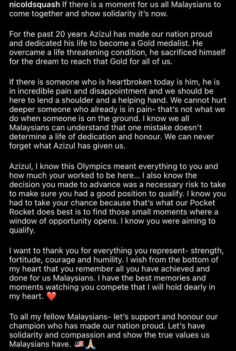 httpmlsa's tweet photo. “ he overcame a life threatening condition, he sacrificed himself for the dream to reach that gold for all of us ” 😭

#TerimaKasihDatoAzizul https://t.co/IYrQssPjyF