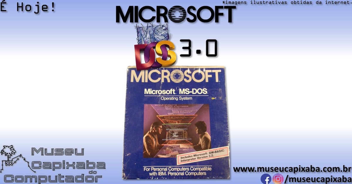 museucapixaba's tweet photo. É hoje!

O sistema operacional Microsoft MS-DOS 3.0 de 1984

Faz 40 anos!

+em https://t.co/8iFJoFuiA8

#MuseuCapixaba #mcc #éhoje #museu #Tecnologia #Microsoft #MSDOS #MSDOS30 #AaronReynolds #MarkZbikowski #FAT12 #FAT16 #IBMPCAT #ATTRIBEXE #KEYBCOM #LABELCOM #SHAREEXE #VDISKSYS https://t.co/95dA13ghw7