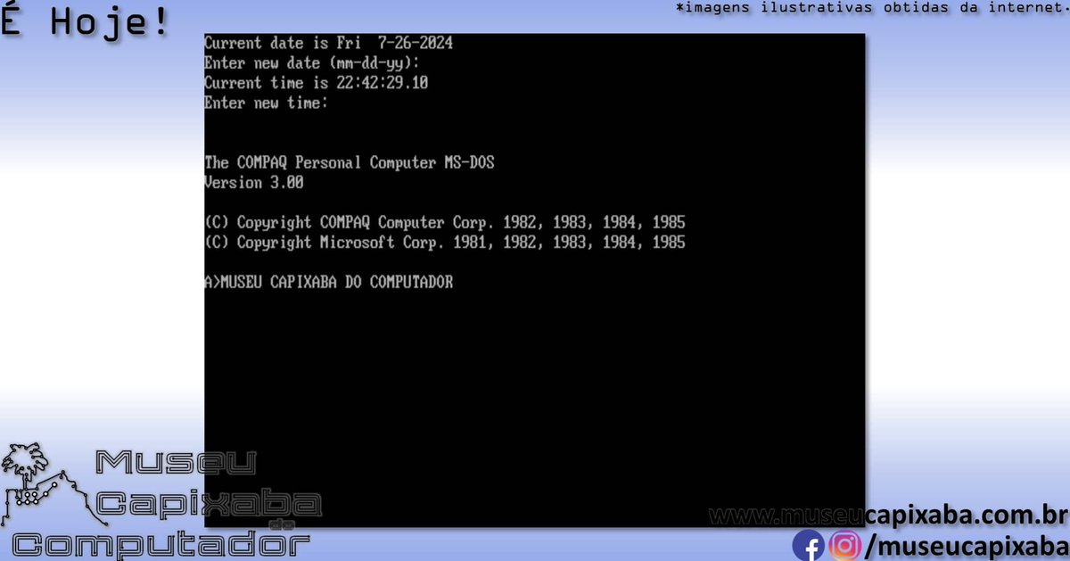museucapixaba's tweet photo. É hoje!

O sistema operacional Microsoft MS-DOS 3.0 de 1984

Faz 40 anos!

+em https://t.co/8iFJoFuiA8

#MuseuCapixaba #mcc #éhoje #museu #Tecnologia #Microsoft #MSDOS #MSDOS30 #AaronReynolds #MarkZbikowski #FAT12 #FAT16 #IBMPCAT #ATTRIBEXE #KEYBCOM #LABELCOM #SHAREEXE #VDISKSYS https://t.co/95dA13ghw7