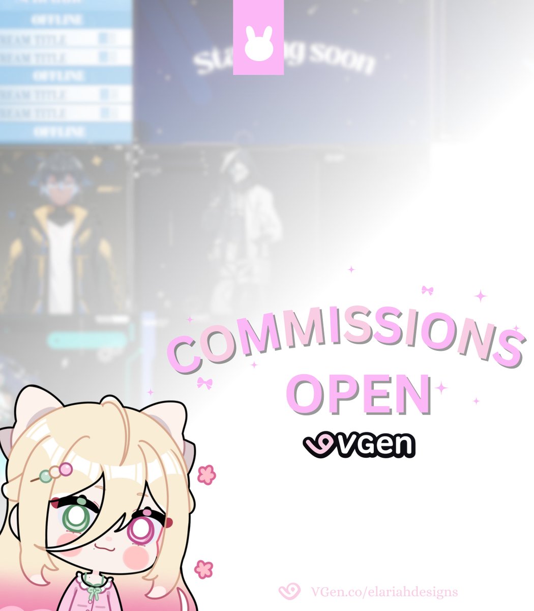 elariahdesigns's tweet photo. 🔔 REMINDER   

I have commissions open! And work very fast delivering overlays in same day or few day delivery! With all five star reviews!   

—— tags #vtuber  | #twitch | #VGenOpen | #vtuberassets | #VGenComms ˚ ༘ ೀ⋆｡˚ https://t.co/axiWix27gz