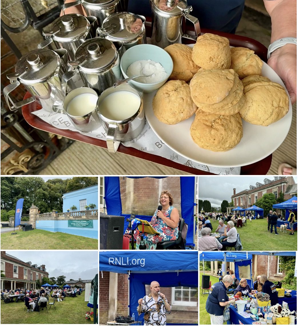 HUGE thanks to everyone who enjoyed a #Devon cream tea at Tapeley Park in support of <a href="/AppledoreRNLI/">R.N.L.I Appledore</a> <a href="/RNLI/">RNLI</a> #volunteers #SavingLivesAtSea