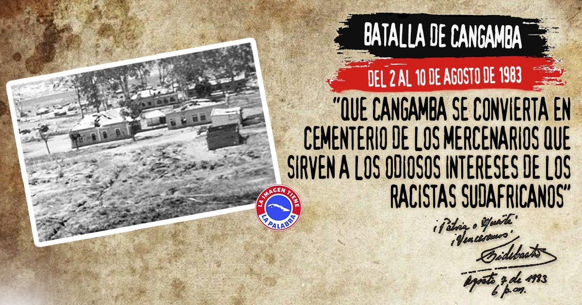 Cangamba, símbolo de resistencia de cubanos y angolanos. #CubaViveEnSuHistoria