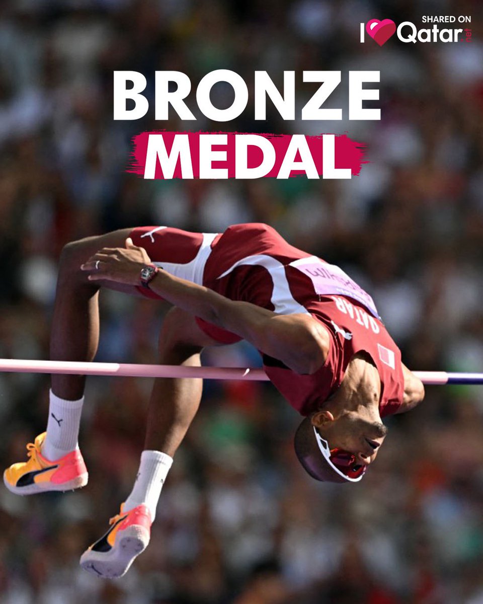 ILQLive's tweet photo. 👐 GOAT! Mutaz won a Bronze Medal! 🥉
Mabrook 🇶🇦🇶🇦🇶🇦🇶🇦🇶🇦@mutazbarshim !!!!!!!!!!!!!!!!
#WhatGravity
📷: AFP
#Qatar #Doha #ILoveQatar #ILQ #ParisOlympics #TeamQatar #BronzeMedal @qatar_olympic https://t.co/RkvuKTlLm7