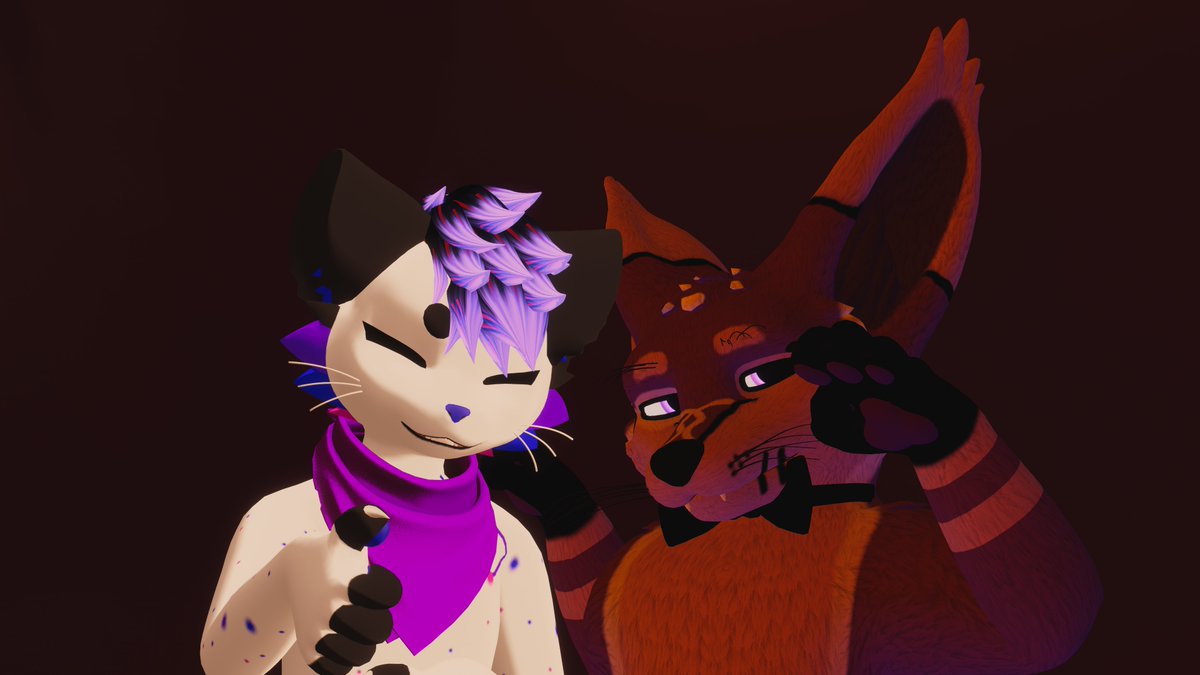 MCirvulp's tweet image. Have a Spacecat and a cirvolp :3 #furry #VRChat