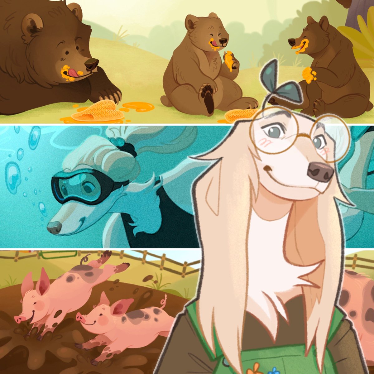 Zibe_'s tweet image. Hey there, I'm Zibe!
I'm a part-time illustrator from the PNW!
I have four, soon to be five, published children’s books~
🌱
💸comm prices: zibeillus.carrd.co/#prices
✏comm queue: tinyurl.com/s2ach45
🐾FA: furaffinity.net/user/zibeline