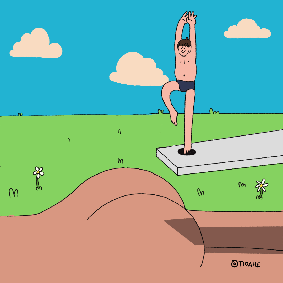 Me considero atleta olímpico en salto hacia tus nalgas