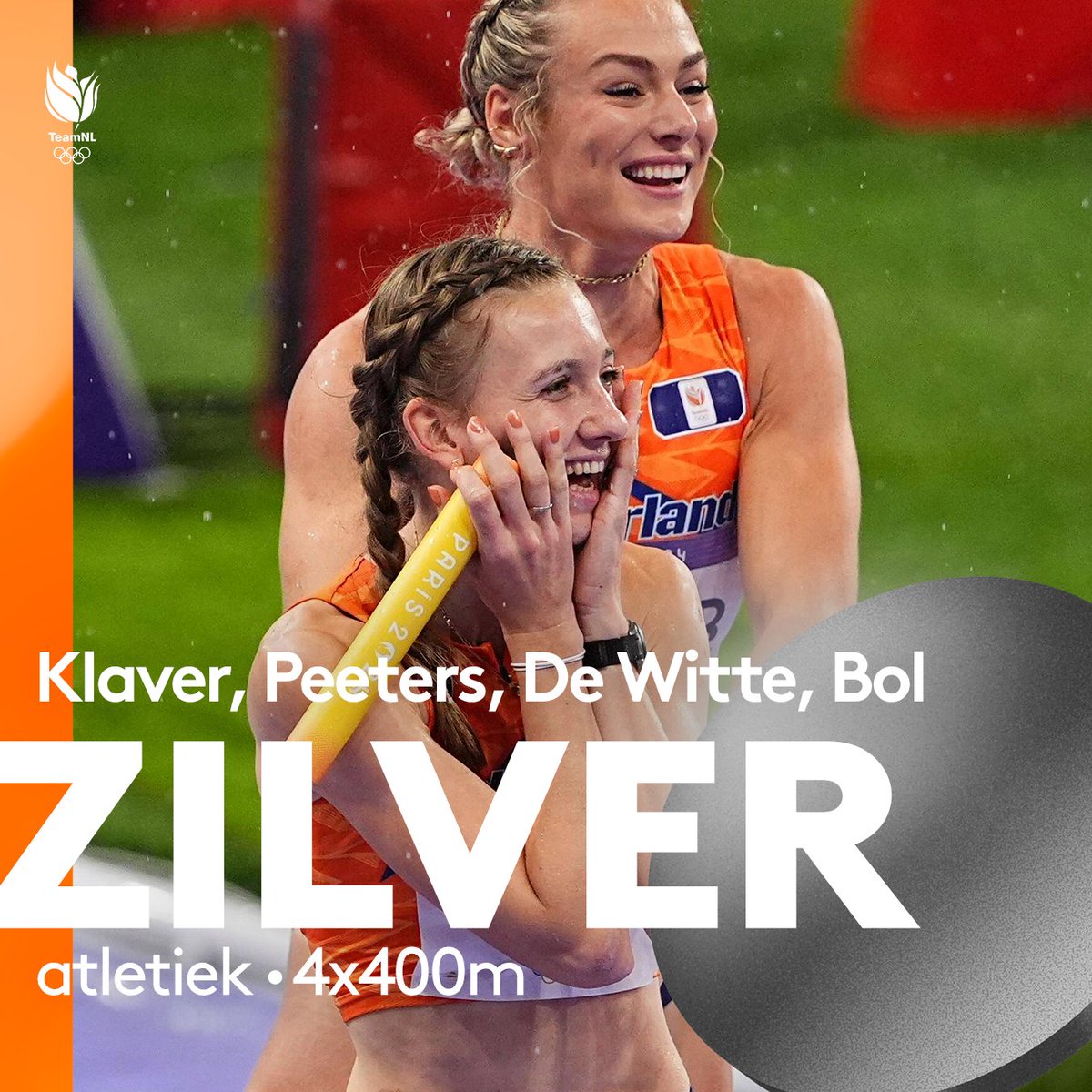 TeamNLtweets's tweet photo. MET WEDEROM EEN FANTASTISCHE EINDSPRINT! 🤯🥈

#TeamNL | #Paris2024 https://t.co/kuYb4ddzl9