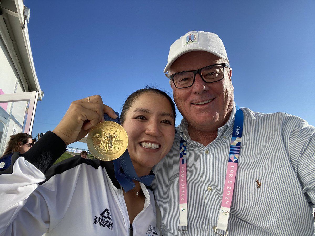 Proud to witness her moment and to hear the national anthem. Congratulations Lydia.