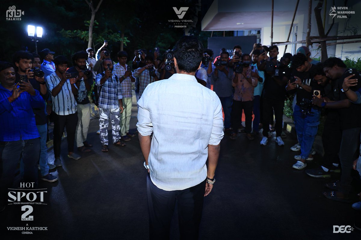 Sundar Bala Actor (@prosundarbala) on Twitter photo The Stage is set for double the sambavam😎! This is where the fun begins. Capturing moments from #HotSpot2Much announcement event.
#2much_ah_povoma
<a href="/TheVishnuVishal/">VISHNU VISHAL - VV</a> <a href="/VVStudioz/">Vishnu Vishal Studioz</a> <a href="/vikikarthick88/">vignesh karthick</a> <a href="/KJB_Talkies/">KJB Talkies</a> @KJB_iambala #Sevenwarrior <a href="/DuraiKv/">Durai KV</a>
<a href="/Pro_Velu/">Velu</a> <a href="/decoffl/">DEC</a>
#VishnuVishal The Stage is set for double the sambavam😎! This is where the fun begins. Capturing moments from #HotSpot2Much announcement event.
#2much_ah_povoma
<a href="/TheVishnuVishal/">VISHNU VISHAL - VV</a> <a href="/VVStudioz/">Vishnu Vishal Studioz</a> <a href="/vikikarthick88/">vignesh karthick</a> <a href="/KJB_Talkies/">KJB Talkies</a> @KJB_iambala #Sevenwarrior <a href="/DuraiKv/">Durai KV</a>
<a href="/Pro_Velu/">Velu</a> <a href="/decoffl/">DEC</a>
#VishnuVishal