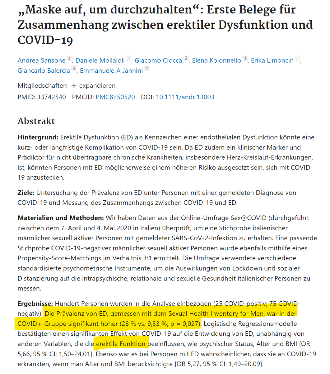 Leseerlaubnis's tweet image. Weil ich es gerade für einen #Impfgegner herausgesucht hatte. 

Langfristig 57 % weniger Spermien bei Männern, die ungeimpft COVID-19 hatten, auch bei leichtem Verlauf. 

Das wird auf die Bevölkerung der Erde einen Einfluss haben.

eurekalert.org/news-releases/…