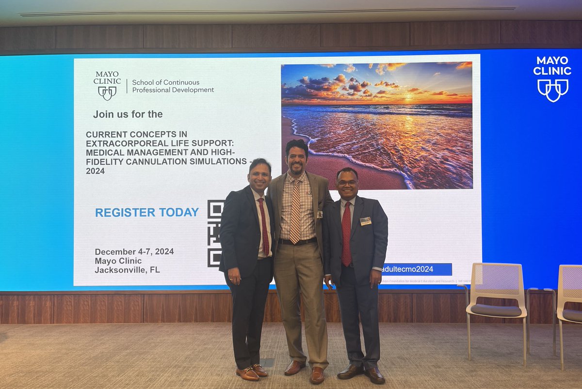Pramod K Guru.MBBS,MD,DM,FASN (@pkguru10) on Twitter photo Join & Smile with Us!! 😊😊
#SaveTheDate #ECMO #CME
#MayoClinicECMO2024 #Jacksonville
<a href="/Dev_Sanghavi/">Devang Sanghavi, MD, MHA, FCCP</a> <a href="/pmorenofranco/">Pablo Moreno Franco</a> <a href="/sanjayCCM/">Sanjay Chaudhary</a> Join & Smile with Us!! 😊😊
#SaveTheDate #ECMO #CME
#MayoClinicECMO2024 #Jacksonville
<a href="/Dev_Sanghavi/">Devang Sanghavi, MD, MHA, FCCP</a> <a href="/pmorenofranco/">Pablo Moreno Franco</a> <a href="/sanjayCCM/">Sanjay Chaudhary</a>