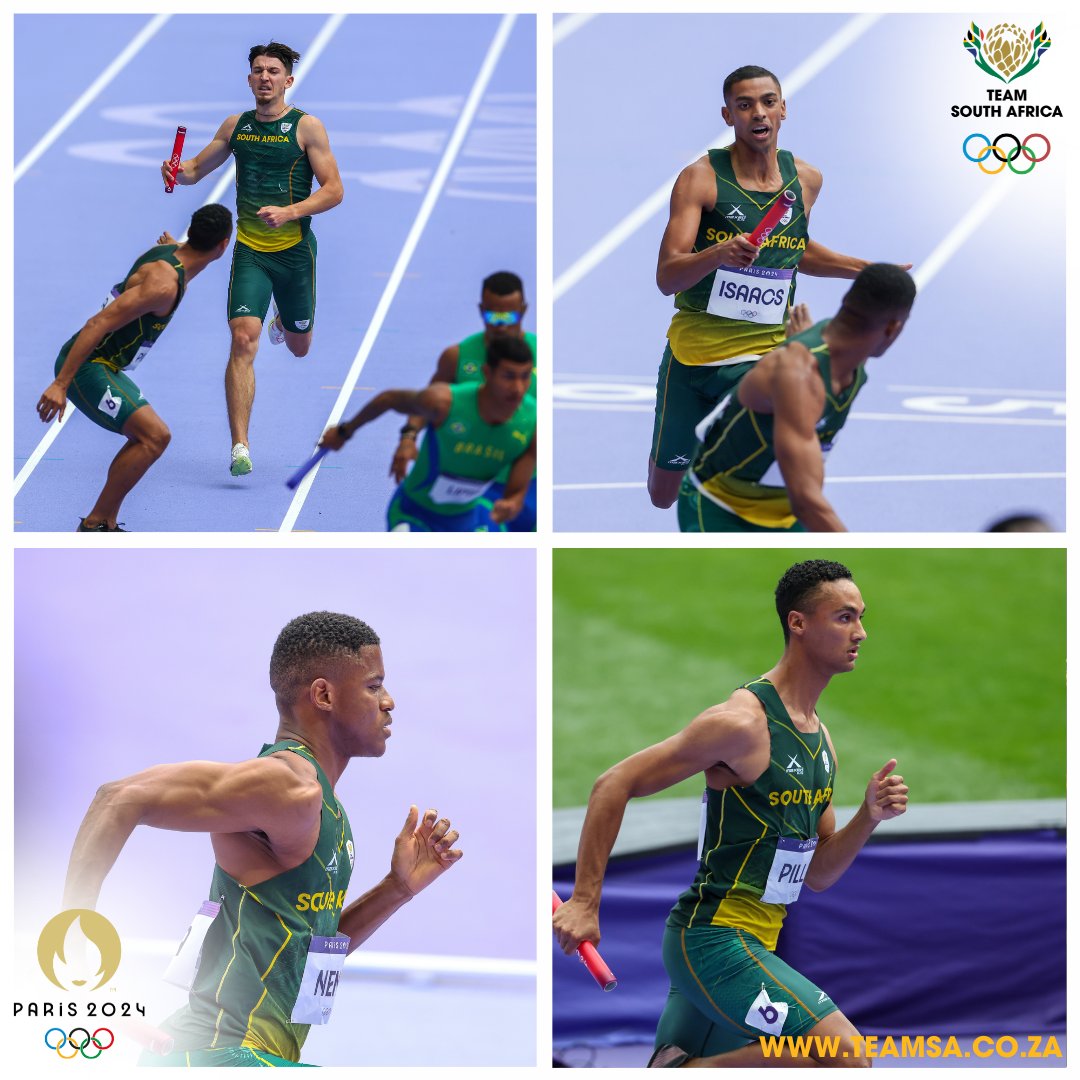OfficialTeamRSA's tweet image. #TeamSA finished 5th in the Men’s 4x400m Relay Final with a time of 2:58.12, setting a new national record! 

#TeamSA #ForMyCountry #Olympics