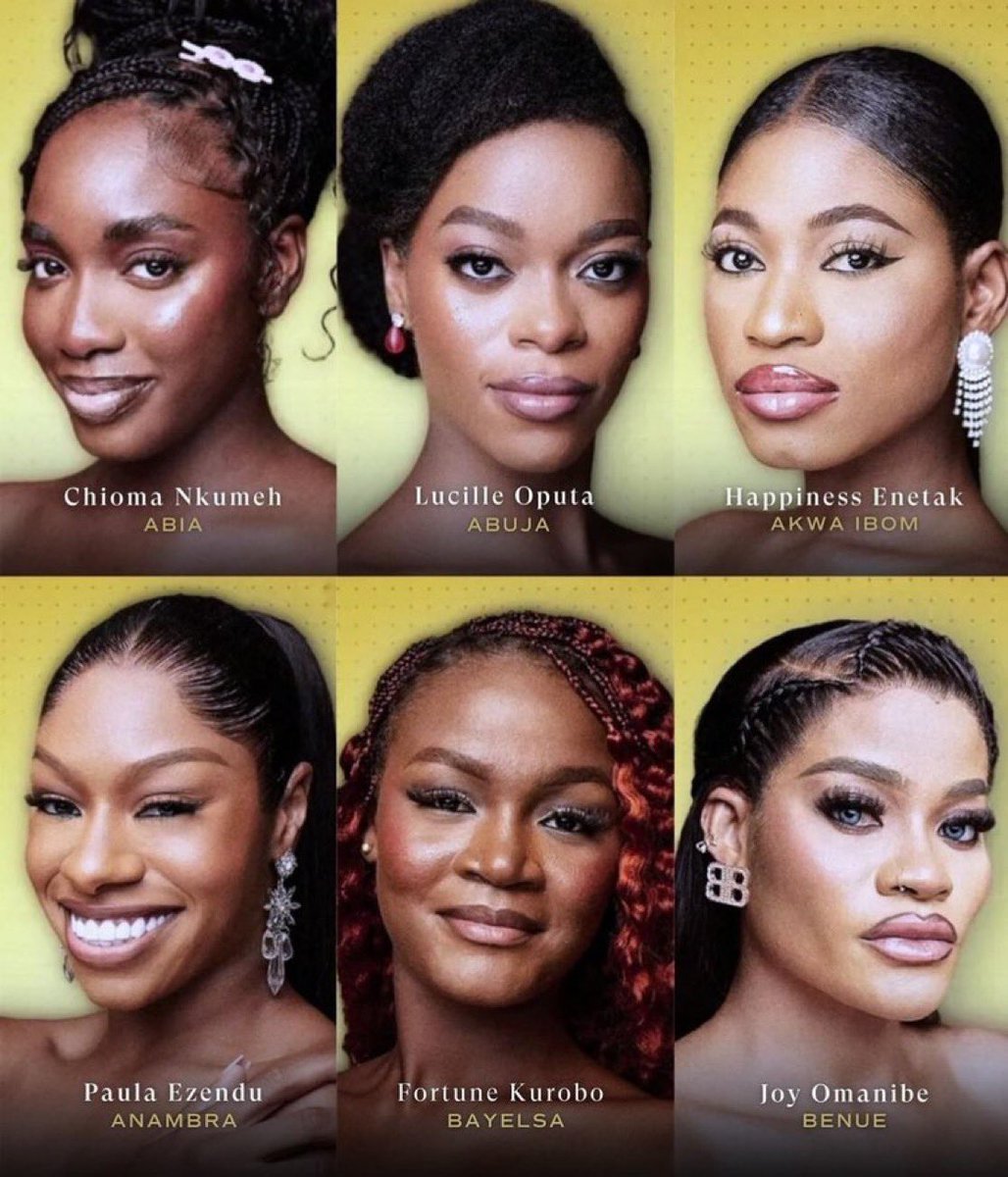 Mzwayy's tweet photo. Miss Universe Nigeria line-up looks like transgender men 😩😂🤣 https://t.co/IzgyxksPjd
