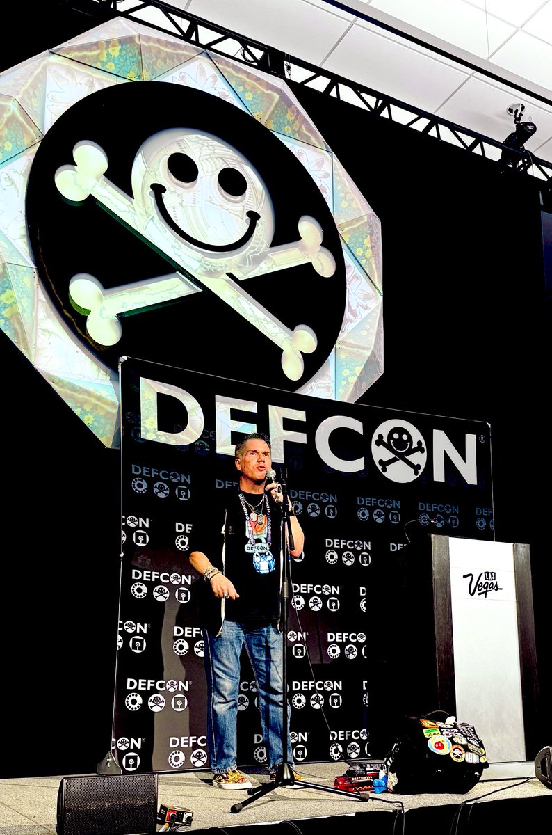 I think it’s hard to take a picture of me when I’m not looking angry! 😂 But was an honor to be on the <a href="/defcon/">DEF CON</a> stage again! 🥰 #DEFCON12to32