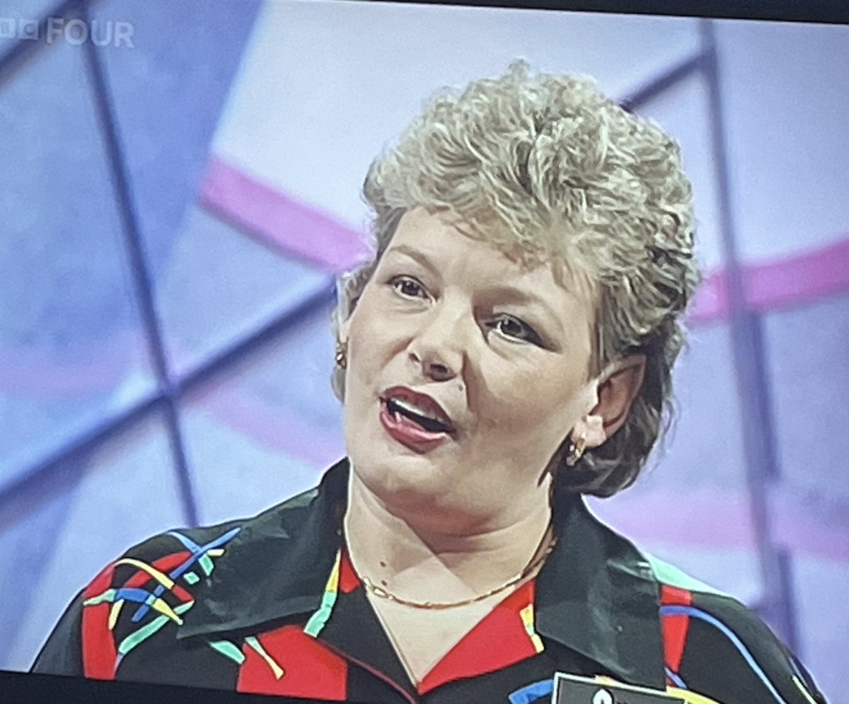 BevMaccas's tweet image. This lady is regaling Brucie with a story about how her husband couldn’t get an erection on their wedding night while her son stands by &amp;amp; listens. 90s Saturday night tele. Best in the world. #GenerationGame